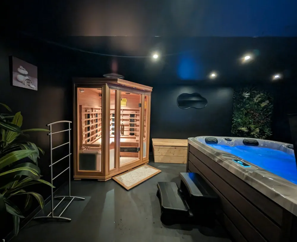 Sauna infrarouge de l'espace détente du gîte LE 1880