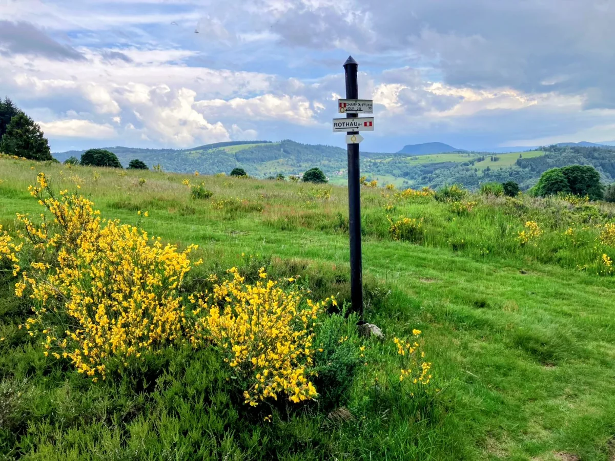 Sentier de randonnée balisé dans la Vallée de la Bruche